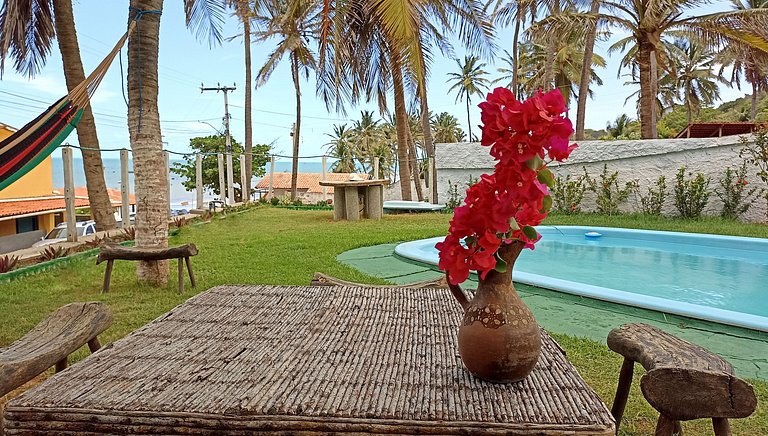 Casa na Praia da Peroba Icapuí CE vista mar, piscina, caiaqu