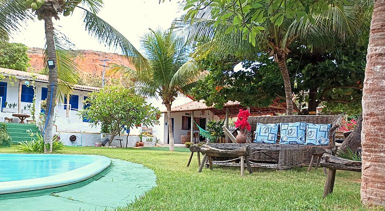 Casa na Praia da Peroba Icapuí CE vista mar, piscina, caiaqu