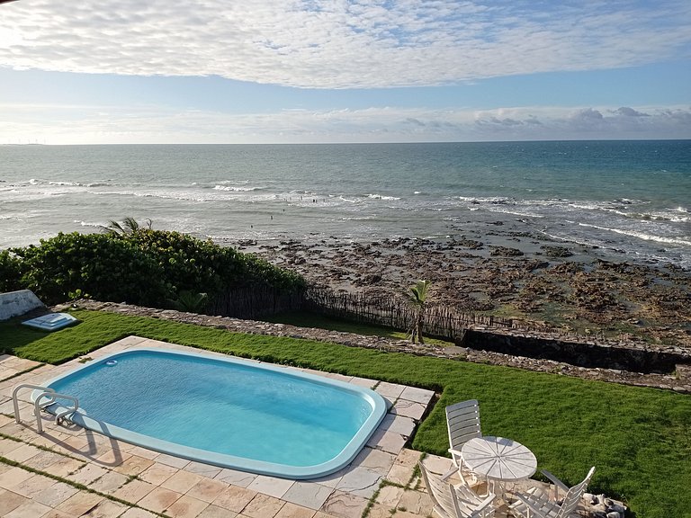 Casa Jangada - Vista Mar e Piscina na Beira Mar da Taíba