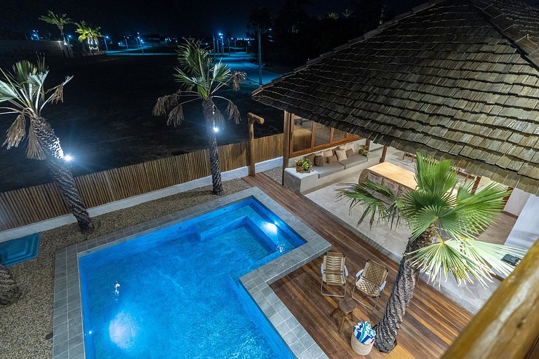 Casa Areia Vila do Chapéu - Taíba Playa y Piscina