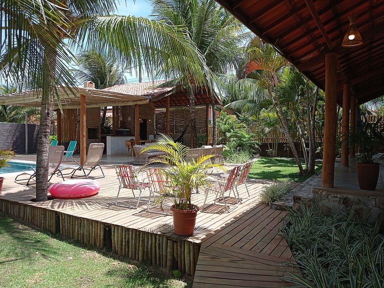 Casa Morro do Chapéu Taíba - Piscina e Pico de Surf