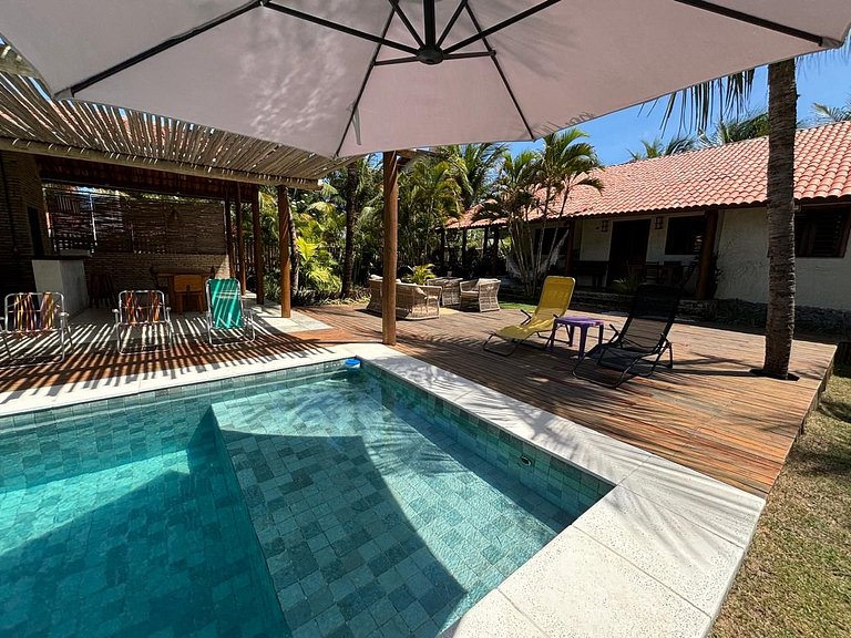 Casa no Morro do Chapéu Taíba Piscina e secretária