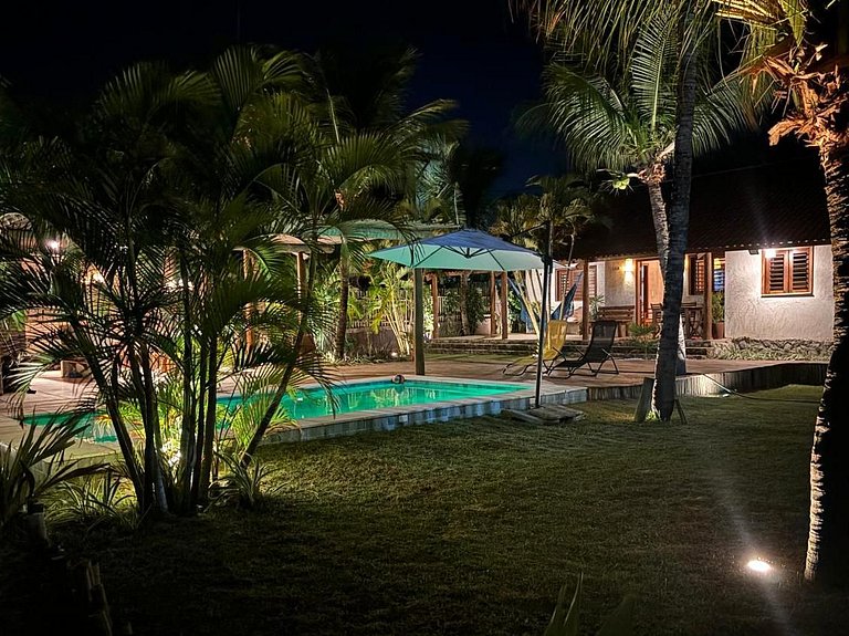 Casa no Morro do Chapéu Taíba Piscina e secretária