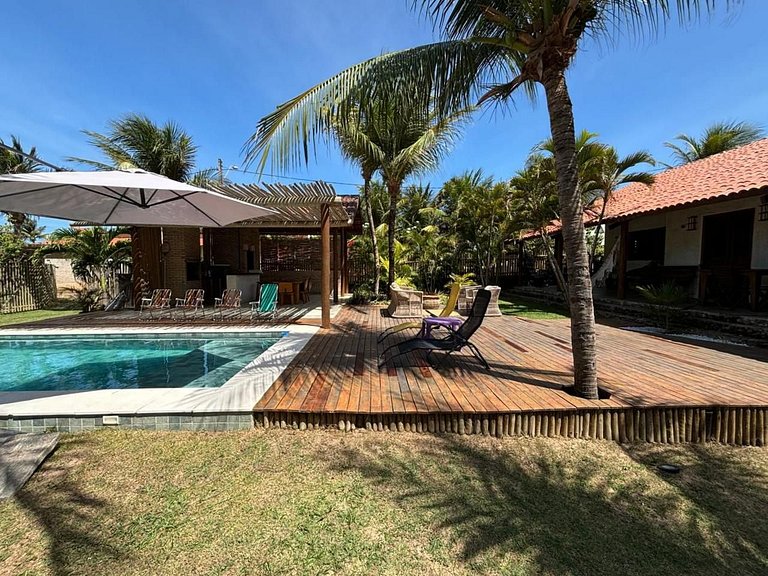 Casa no Morro do Chapéu Taíba Piscina e secretária