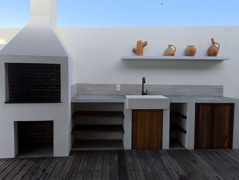 Casa pé na areia ao lado do Hotel Saline Taiba