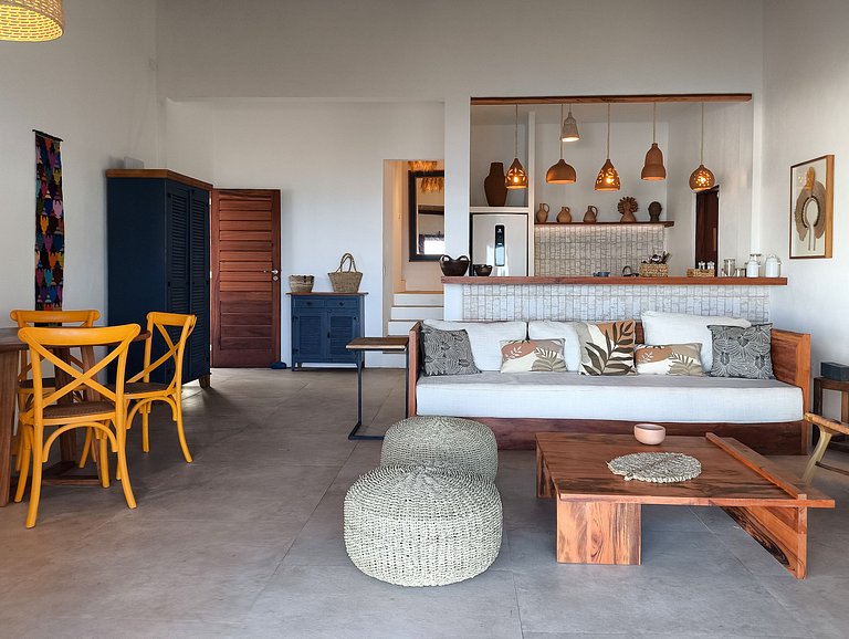 Casa pé na areia ao lado do Hotel Saline Taiba