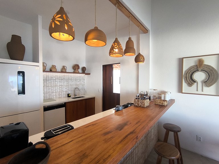 Casa pé na areia ao lado do Hotel Saline Taiba