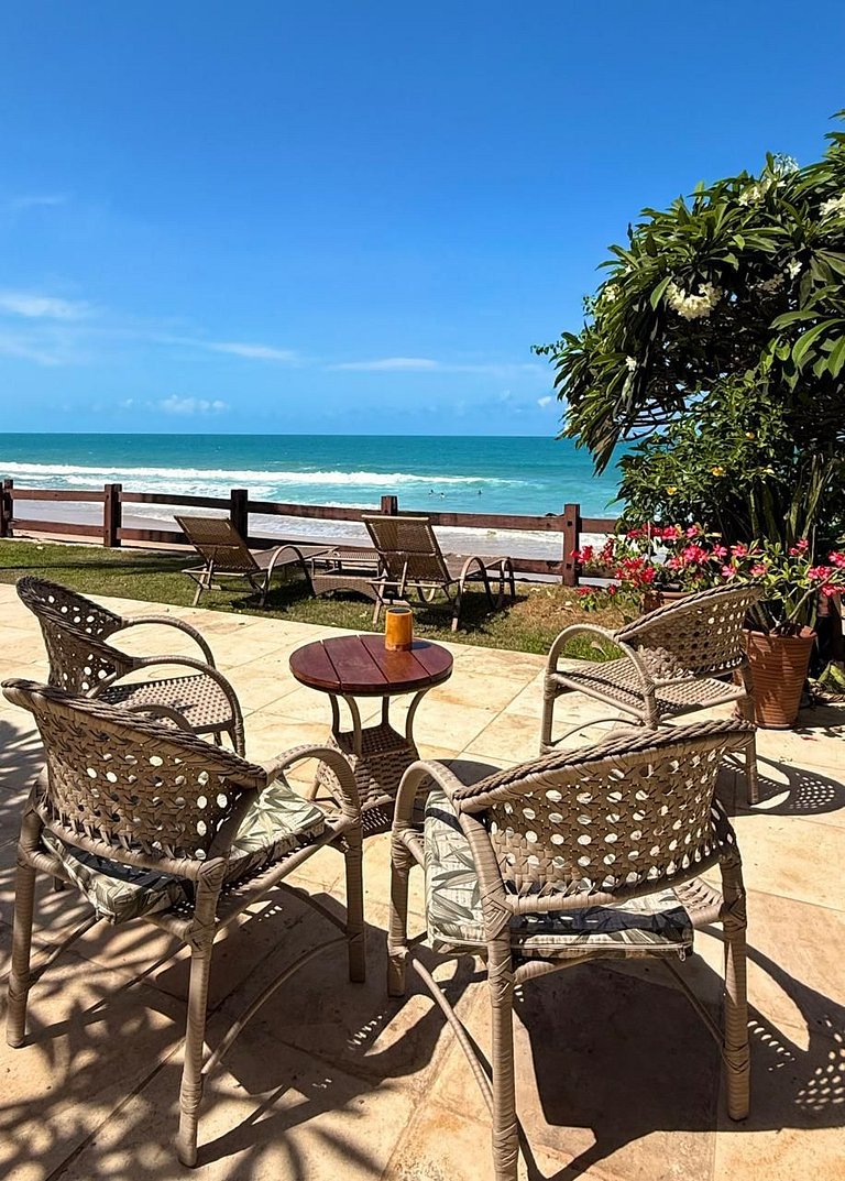 Pé na areia piscina vista MAR e melhor local da Taíba