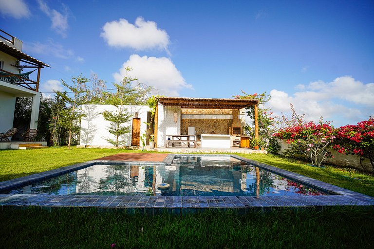 House with Pool Sea and Dunes View Taíba