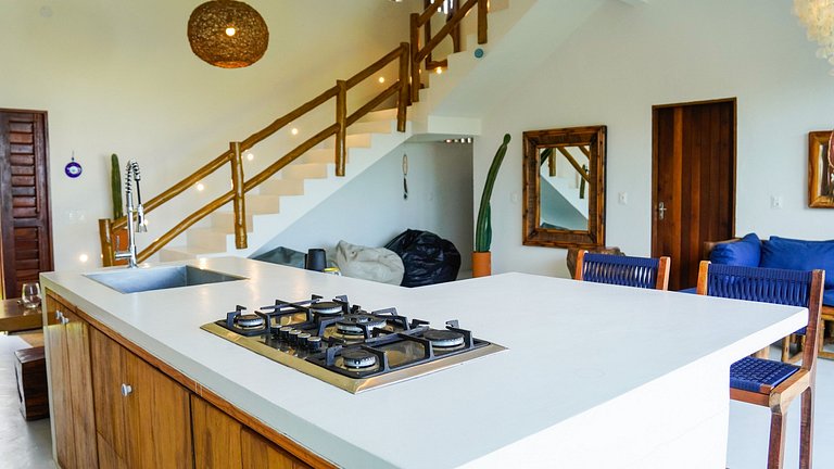 Casa con Piscina Vista al Mar y Dunas Taíba