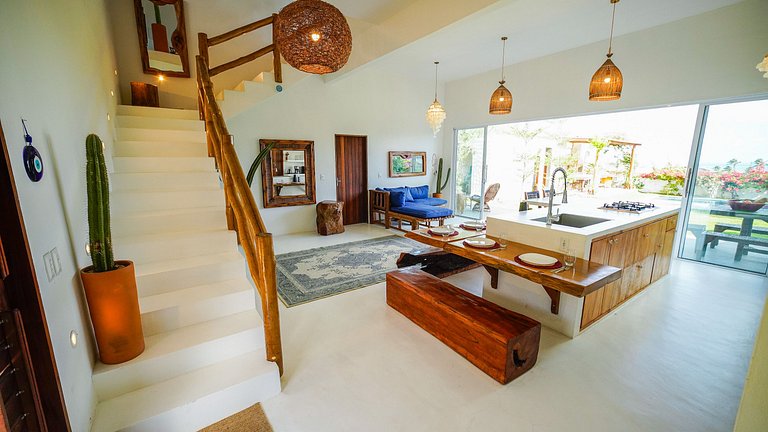 Casa con Piscina Vista al Mar y Dunas Taíba