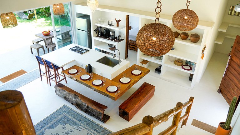 House with Pool Sea and Dunes View Taíba