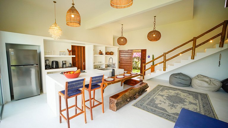 House with Pool Sea and Dunes View Taíba