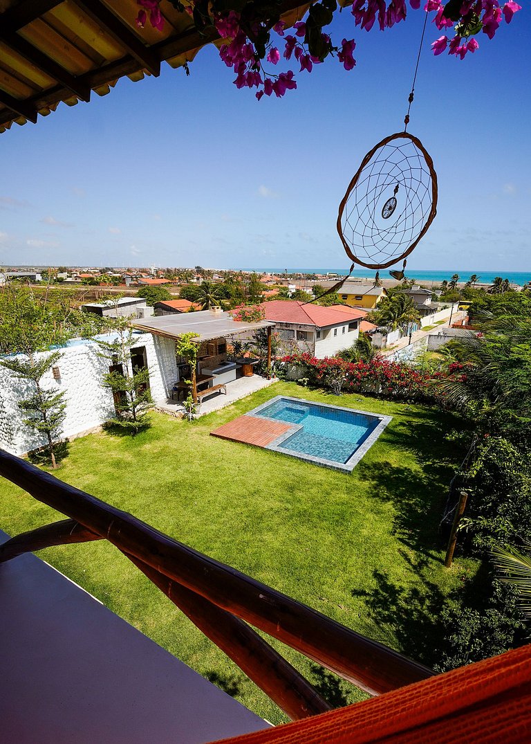 House with Pool Sea and Dunes View Taíba