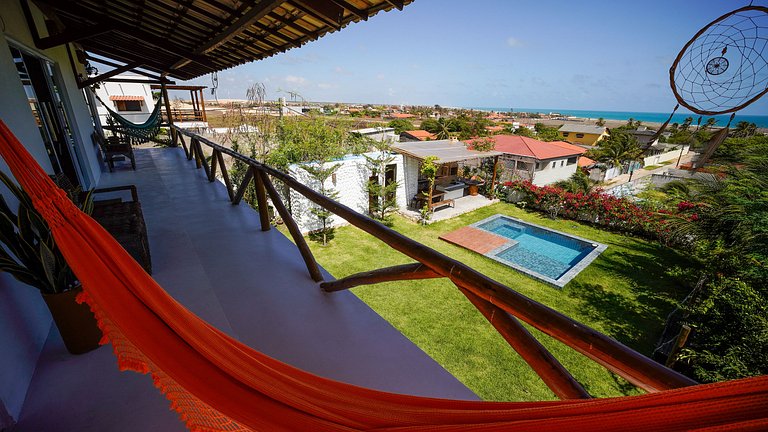 Casa con Piscina Vista al Mar y Dunas Taíba