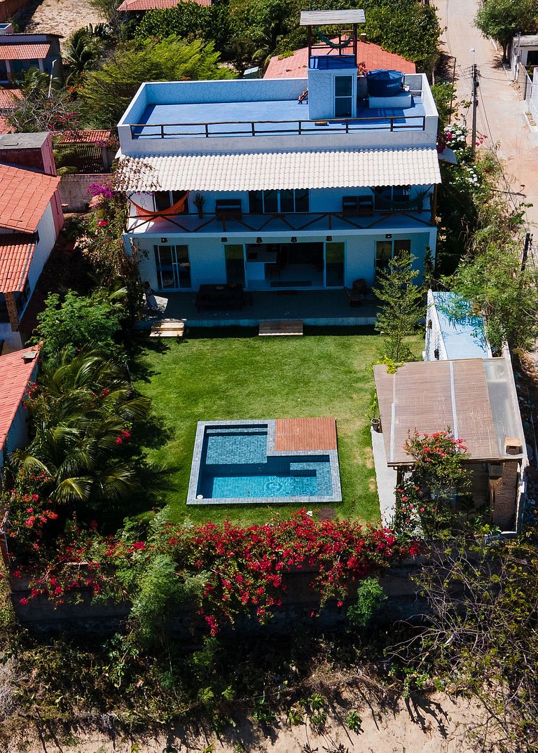 Casa con Piscina Vista al Mar y Dunas Taíba