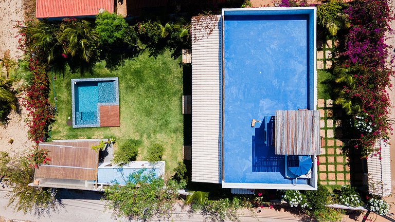 Casa con Piscina Vista al Mar y Dunas Taíba