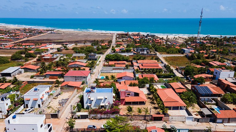 Casa con Piscina Vista al Mar y Dunas Taíba