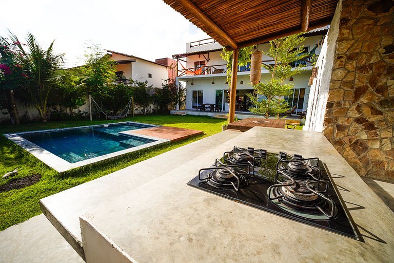 Casa con Piscina Vista al Mar y Dunas Taíba
