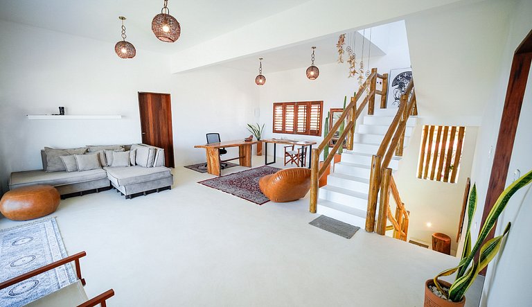 Casa con Piscina Vista al Mar y Dunas Taíba