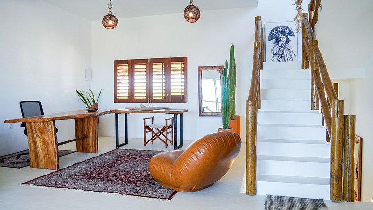 Casa con Piscina Vista al Mar y Dunas Taíba