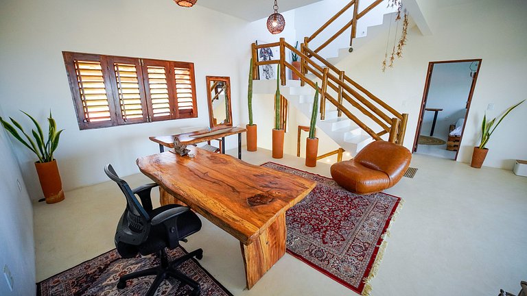 Casa con Piscina Vista al Mar y Dunas Taíba