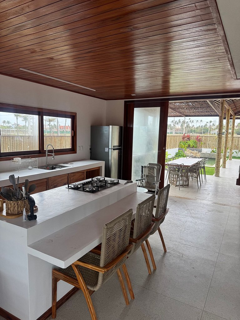 Casa confortável com piscina Vila do Chapéu Taíba