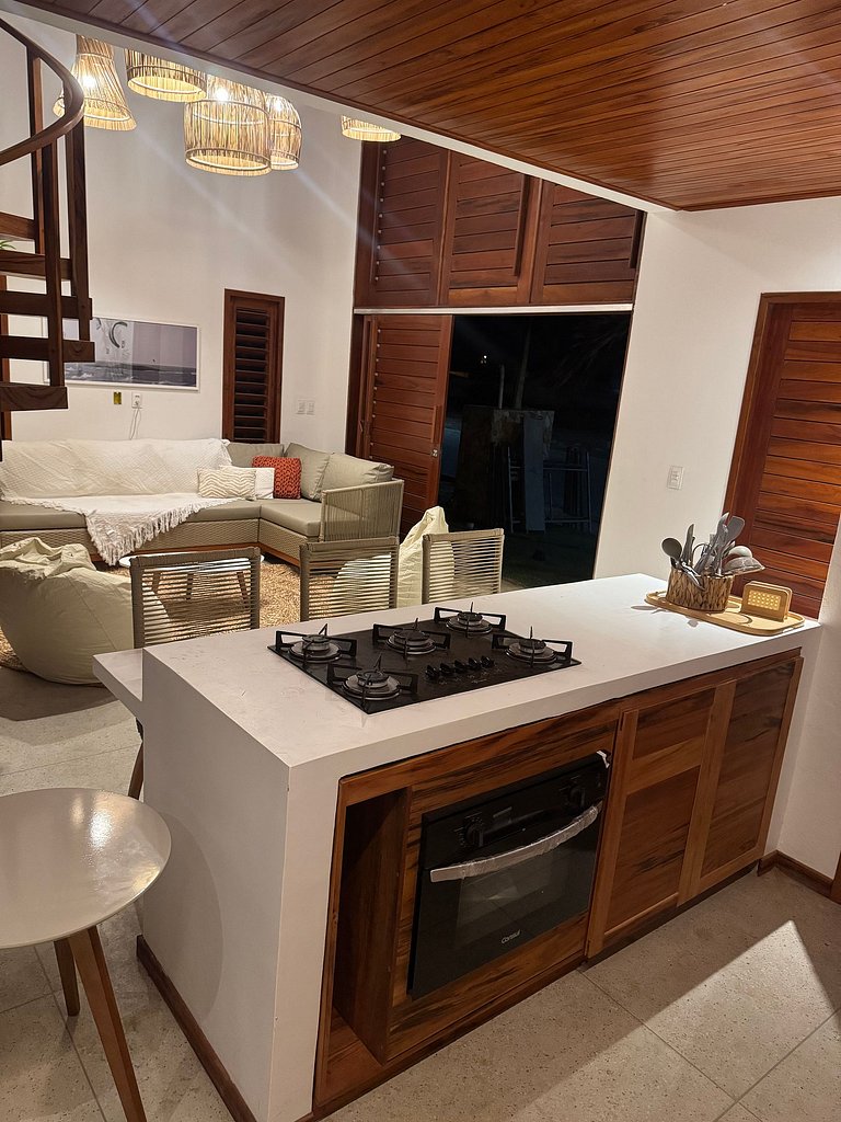 Casa confortável com piscina Vila do Chapéu Taíba