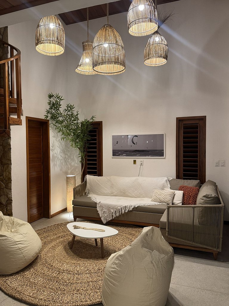 Casa confortável com piscina Vila do Chapéu Taíba