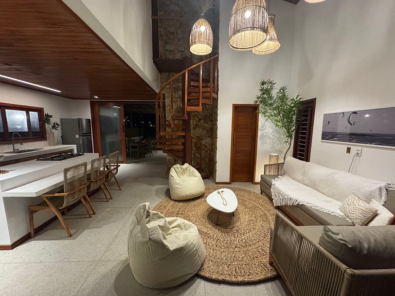 Casa confortável com piscina Vila do Chapéu Taíba