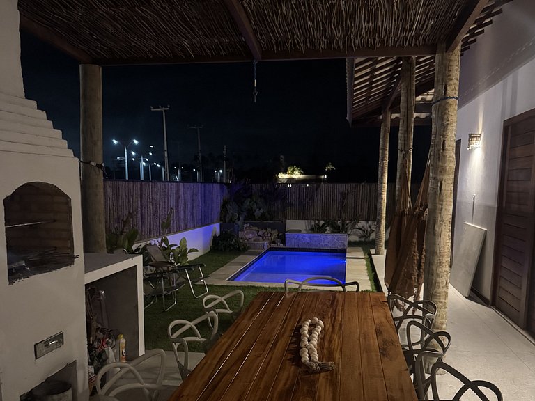 Casa confortável com piscina Vila do Chapéu Taíba