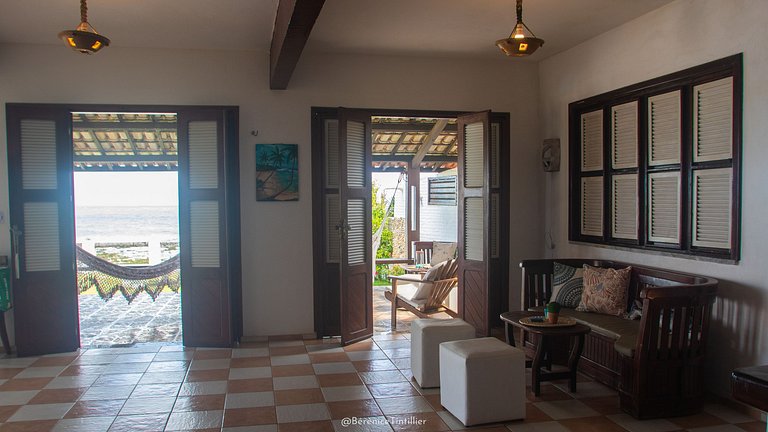 Casa Imje - Frente al Mar con Piscina en Taíba