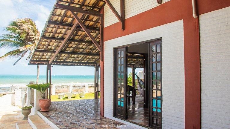 Casa Imje - Frente al Mar con Piscina en Taíba